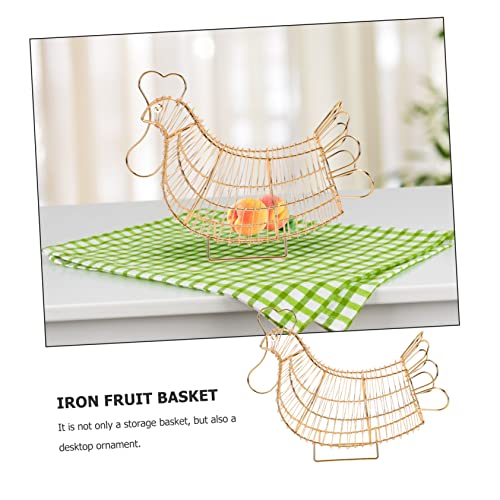 Cesta de hierro para frutas, contenedor de huevos y verduras 3