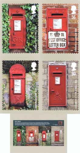 Post boxes PHQ CARD No. 326 Full set MINT