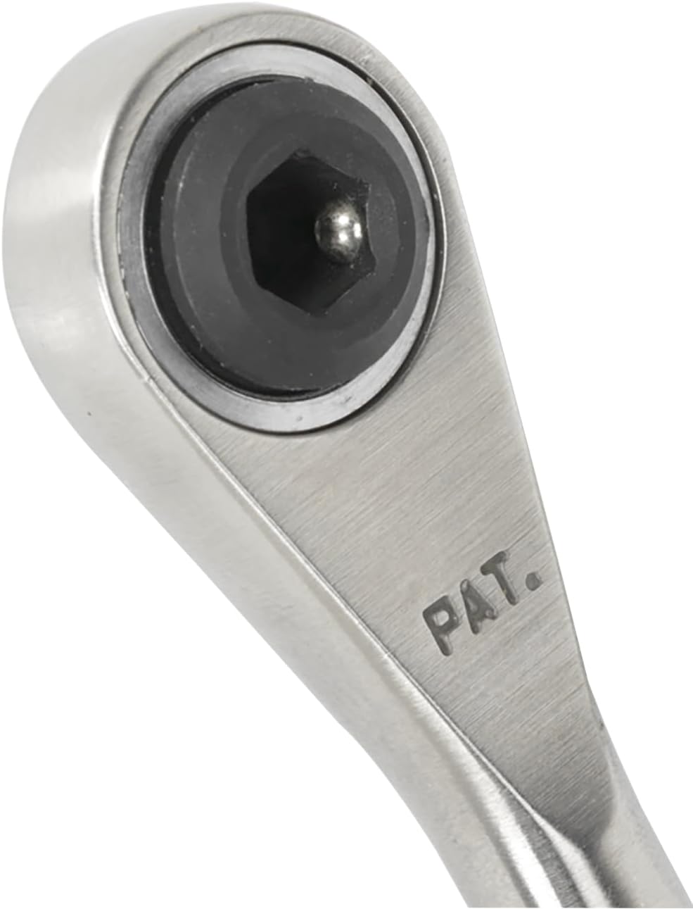 Sealey AK6962 Bit Driver Micro Stainless Steel Ratchet, 1/4 Hex, 85mm x 123mm x 42mm, Silver