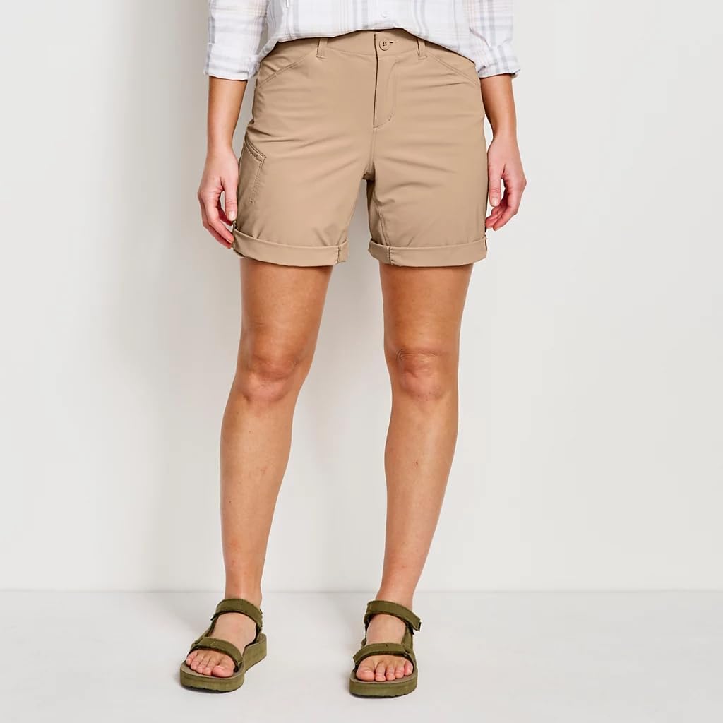 Orvis Women's Jackson Quick-Dry Convertible 8" Athletic-Shorts, 9" Mid Rise, UPF 50+, Lightweight, Breathable, 4-Way Stretch