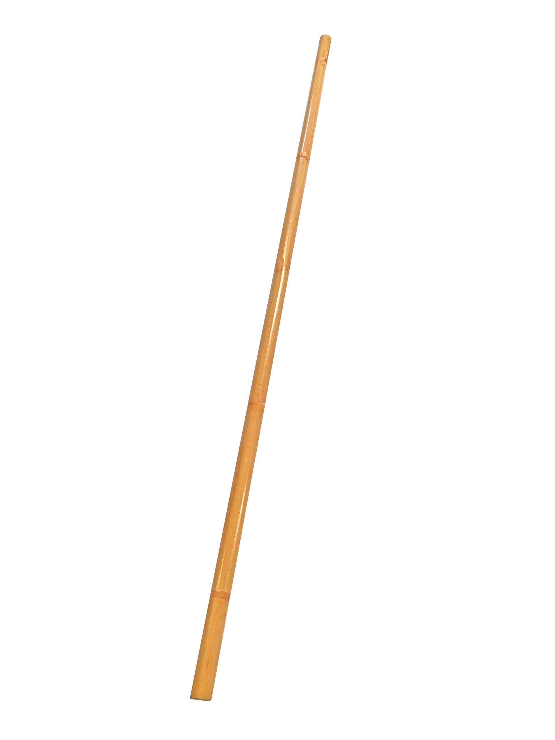Jo Stab Bâton en rotin non pelé - 127 cm - Avec coque - Bâton d'entraînement en bois clair - Aïkido, Iaido, Kempo, Kobudo, arts martiaux, contact complet
