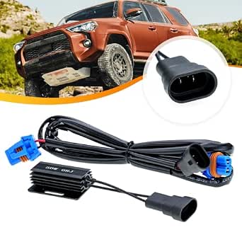 Amazon: NJSBYL 9005 HB3 High Beam DRL Relay Harness for Lexus