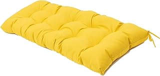 QILLOWAY Indoor/Outdoor Bench Cushion,51-Inches(Yellow)