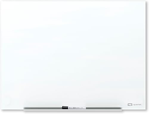 Miniatura 8 de Quartet - Pizarra blanca de vidrio magnética de borrado en seco, pizarra de 72 x 48 pulgadas para pared, sin marco, InvisaMount, blanca (Q25F03IMW)