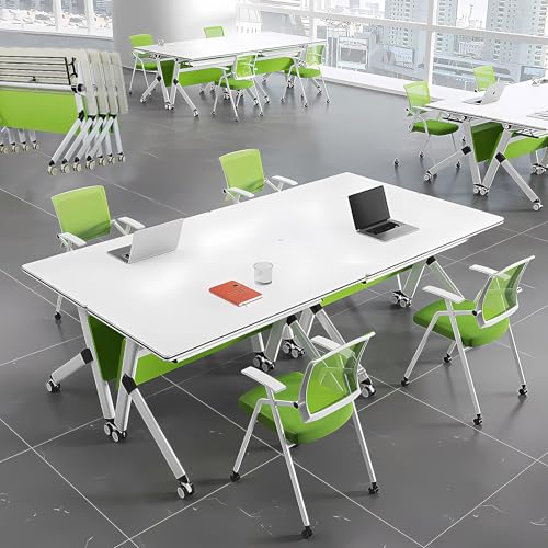 Conference Room Table,Rectangular Meeting Table Single Mobile Classroom Tables with