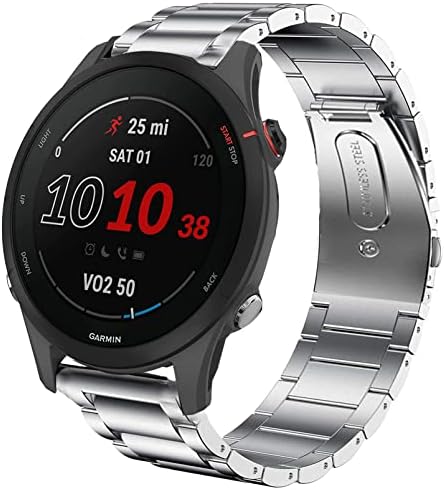 Compatible for Garmin Forerunner 255 Band, Quick Release Stainless
