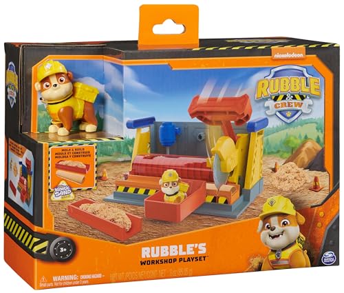 Rubble & Crew, Rubble’s Workshop Playset, Construction Toys with Kinetic Build-It Sand & Rubble Action Figure, Kids Toys for Boys & Girls Ages 3+ by Rubble & Crew - Image 3