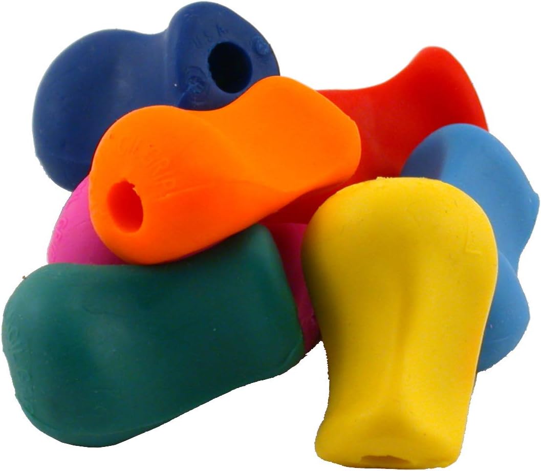 The Pencil Grip Pencil Grips, Universal Ergonomic Writing Aid For Righties And Lefties, Glitter Pencil Grippers, Assorted Colors, 6 Count - TPG-11206 : Office Products