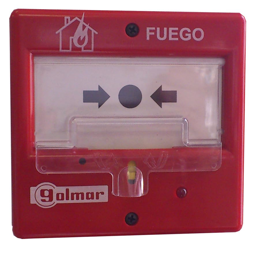Bouton d'alarme classique réarmable Golmar sécurise évacuation ERP rapide