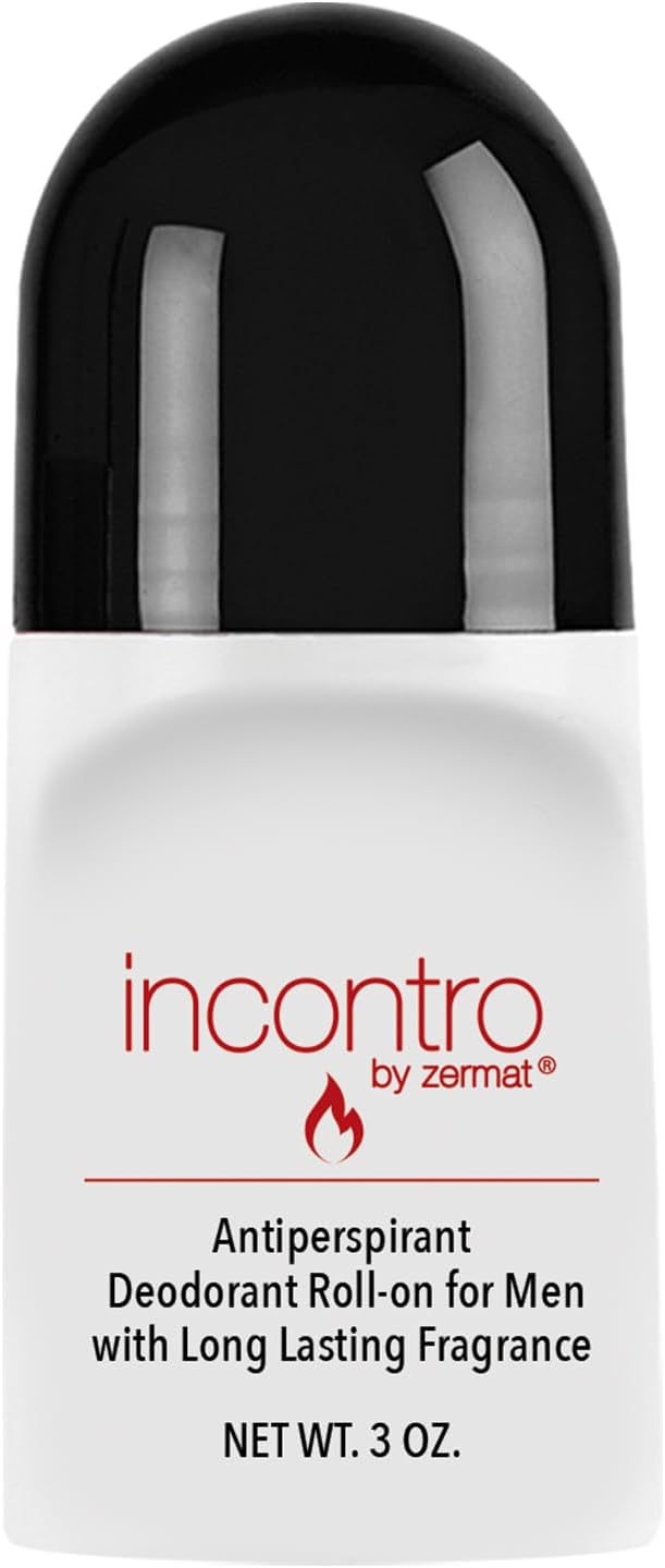 Incontro, Roll-On Deodorant, 24 h Antiperspirant, 2.5 Oz.