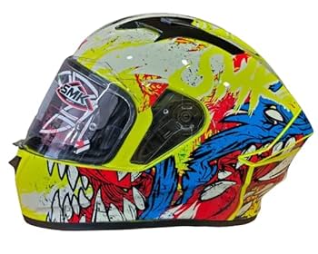 SMK Helmets - Stellar - Werewolf - Gloss Yellow White Red