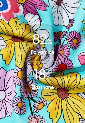 Zando Girls Swimsuit One Piece Ruffle Toddler Swimsuit Girl Cute Floral Pattern Toddler Bathing Suit Girl4