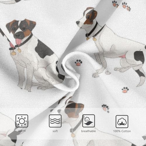 Wusikd White Black Dog Boys' Underwear Cotton Boys Briefs Soft Toddler Underwear 2T3