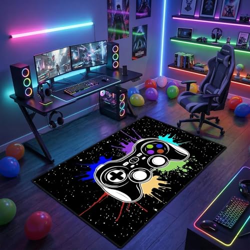 Tapete gamer para habitación de niños 2'x3' miniatura 1
