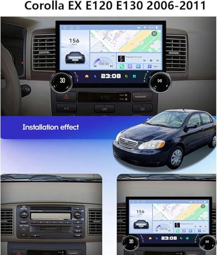 8core 2+32gb,YLOXFW Carro Stereo Android 14.0 Rádio para Corolla EX E120 E130 2000-2011 Navegação GP