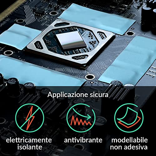 ARCTIC TP-3: Thermal Pad Premium Performance, 120 x 20 x 1,0 mm (4 Pezzi) - Alta prestazione, particolarmente morbido, ideale come Gap-Filler, manipolazione sicura