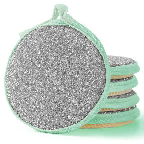 2 in 1 Sponge Dish Scrubber Double Side Dishwashing Scrubber | Pan/Pot Cloths Wash Sponges for Kitchen Cleaning Supplies Brush, Utility Sponge – Durable and Multi-Purpose (A+)-image-2