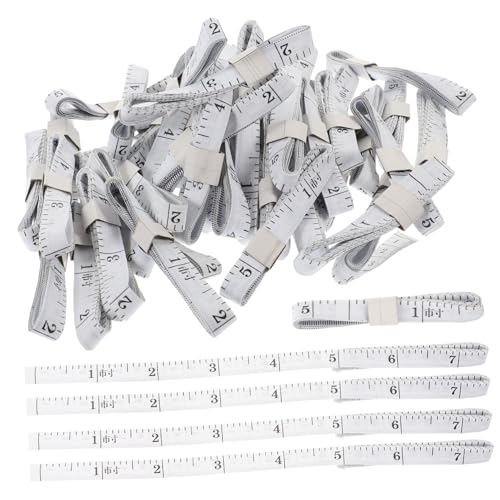 ERINGOGO Tiny Measuring Tape 50pcs Set Soft Compact for Sewing Body Measurement Random