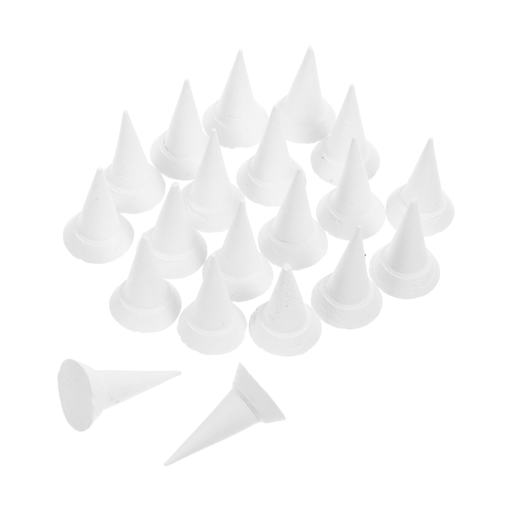 DOITOOL 20pcs Kiln Stilts Support Nails High Temperature Resistant Alumina Ceramic Refractory Pins Pottery Firing Tools Cone Design for Pottery Studio Hobbyists and Schools