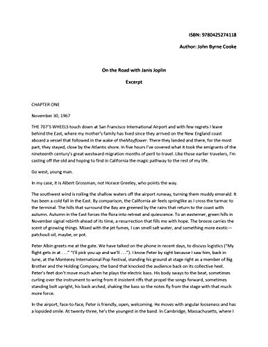 On the Road with Janis Joplin