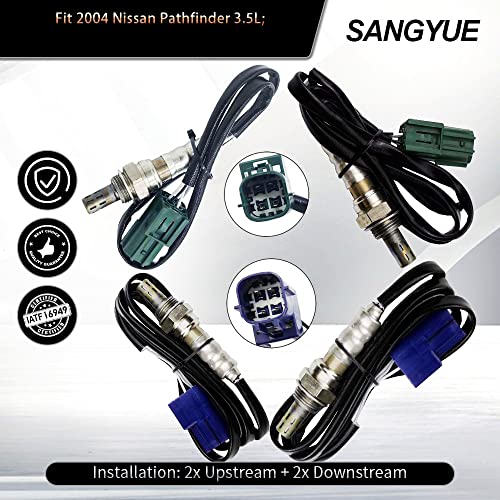 Sensor de Oxígeno 4 unidades para Nissan Pathfinder 2004 3.5L miniatura 2
