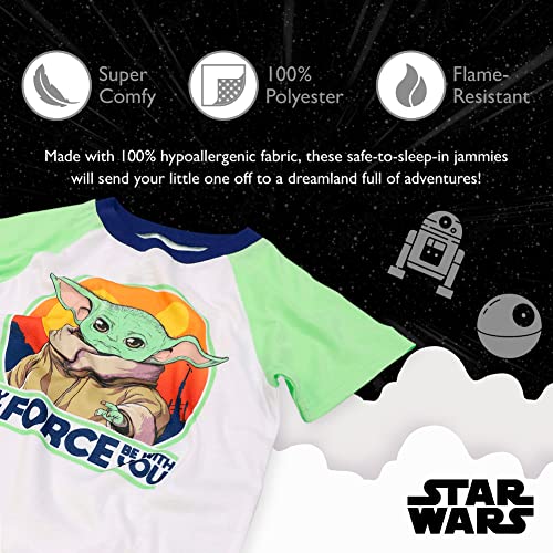 STAR WARS Boys' 3-Piece Loose-fit Pajama Set, Soft & Cute for Kids3