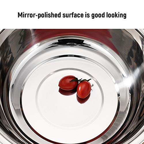 Tigela de mistura,Tigela de mistura multifuncional de aço inoxidável Tigela de cozinha para fazer sa