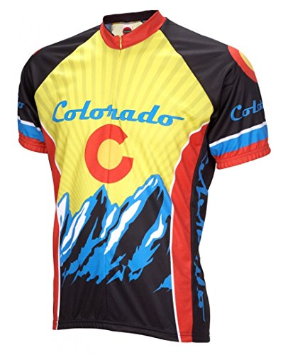World Jerseys Colorado Cycling Jersey Men's Large Short Sleeve