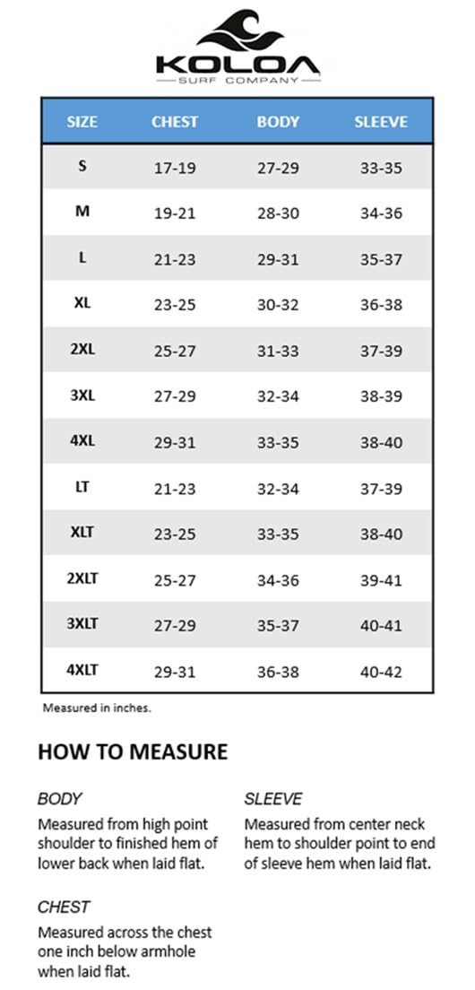 Koloa Surf Company Mens Three Waves Logo Long Sleeve Cotton T-Shirt-4XL-Navy/c