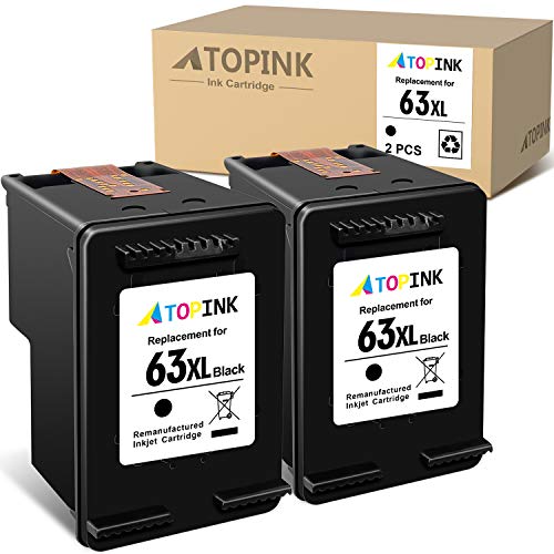 Flash Sale ATOPINK Remanufactured Ink Cartridge Replacement for HP 63 XL 63XL (2 Black) Work with DeskJet 1112 3630 2130 1110 3632 3634 OfficeJet 3830 5255 3834 4650 4652 5200 4655 5252 Envy 4512 4520 Printer Flash Sale ATOPINK Remanufactured Ink Cartridge Replacement for HP 63 XL 63XL (2 Black) Work with DeskJet 1112 3630 2130 1110 3632 3634 OfficeJet 3830 5255 3834 4650 4652 5200 4655 5252 Envy 4512 4520 Printer
