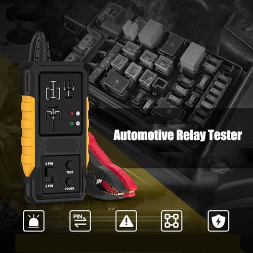Comprobador para relé de coche 12V herramienta precisa de diagnóstico de batería y circuitos 2