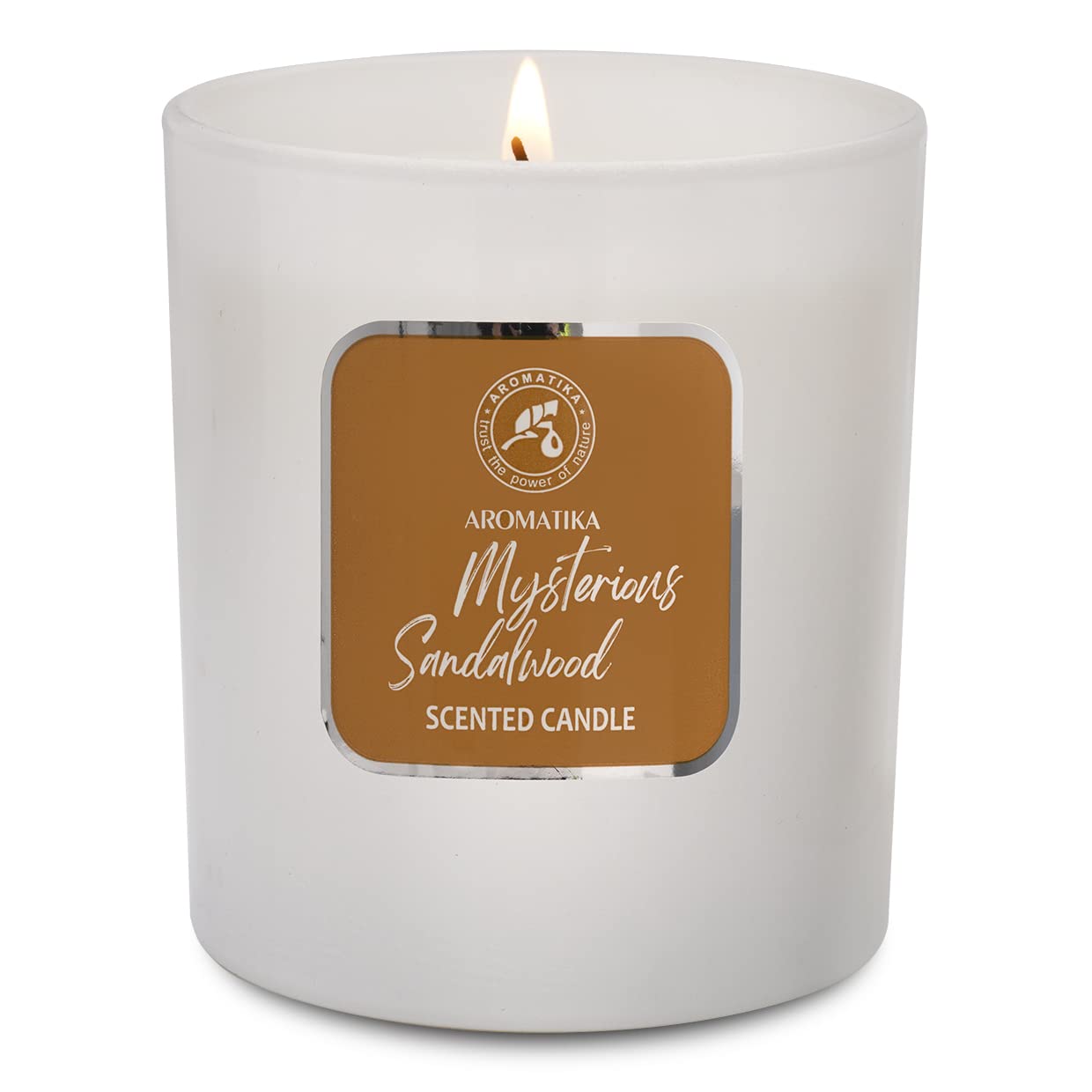 Duftkerze Sandelholz 200 g - mit ätherischem Sandelholzöl - Sojawachs