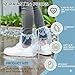 24pcs (12Pairs) Waterproof Shoe Covers, Shoe Covers for Rain, Disposable Shoe Covers, Rain Shoe Covers, Plastic Boot and Shoe Covers for Men and Women (Transparent)