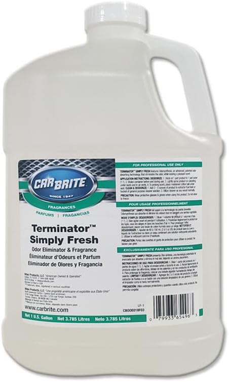 CAR E018F03, Car Brite Terminator Simply Fresh, Gallon