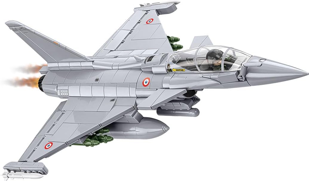 COBI Armed Forces Dassault Rafale C Aircraft Building Set, 551 Pieces