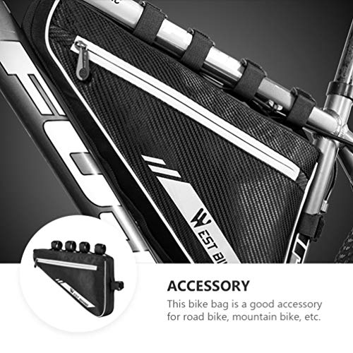 BESPORTBLE Da Frente da Bicicleta Bolsa de Equitação Feixe Feixe Triângulo Saco de Bicicleta Da Bici