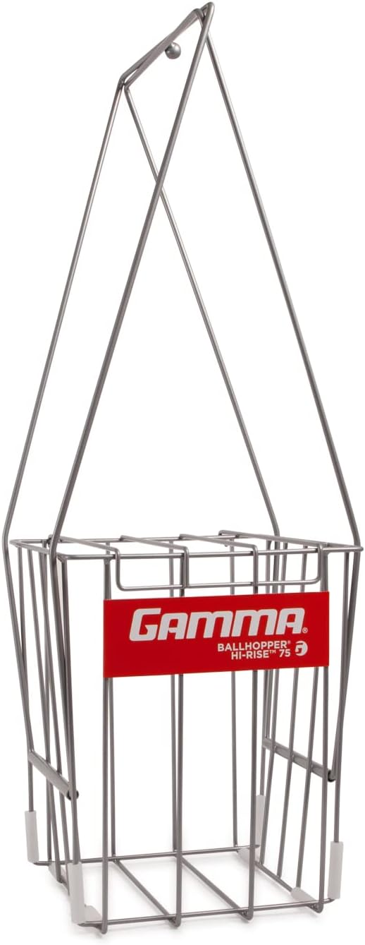 GAMMA Sports Tennis Ball Hopper Hi-Rise 75, Durable, Convenient, Heavy Duty Construction for Easy Pickup, Carrying and Storage, Holds 75 Tennis Balls : Everything Else