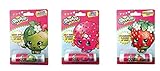 Shopkins Lip Balm Bundle- 3 Items: Apple Blossom, D'lish Donut and Strawberry Kiss