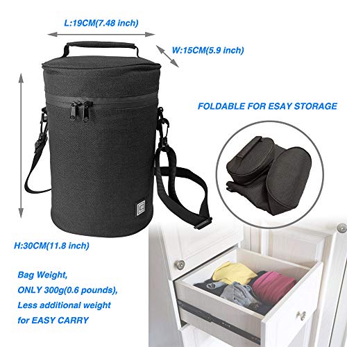 Image of Travel and Storage Case for Sonos Move /Sonos Move 2 - Compatible with Both Speakers and Charging Base - Black
