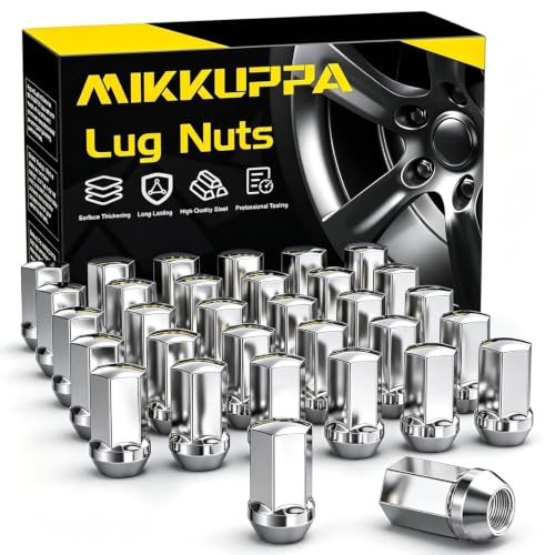 Tuercas M14x1.5 cromadas MIKKUPPA para camionetas Chevy Silverado y GMC Sierra
