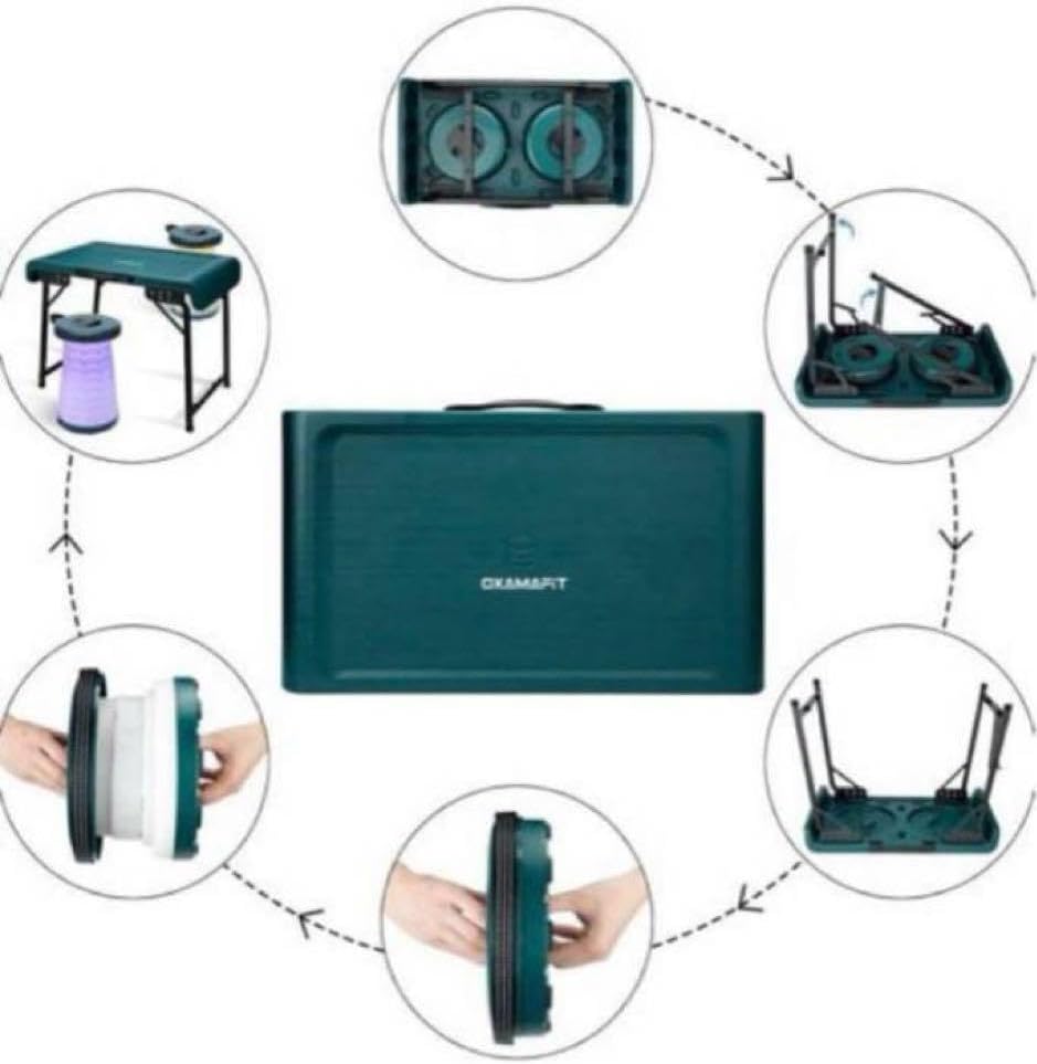 ○ 折りたたみ テーブル アウトドア ピクニック キャンプ コンパクト 緑 アウトドアポータブル折りたたみテーブルキャンプアウトドア