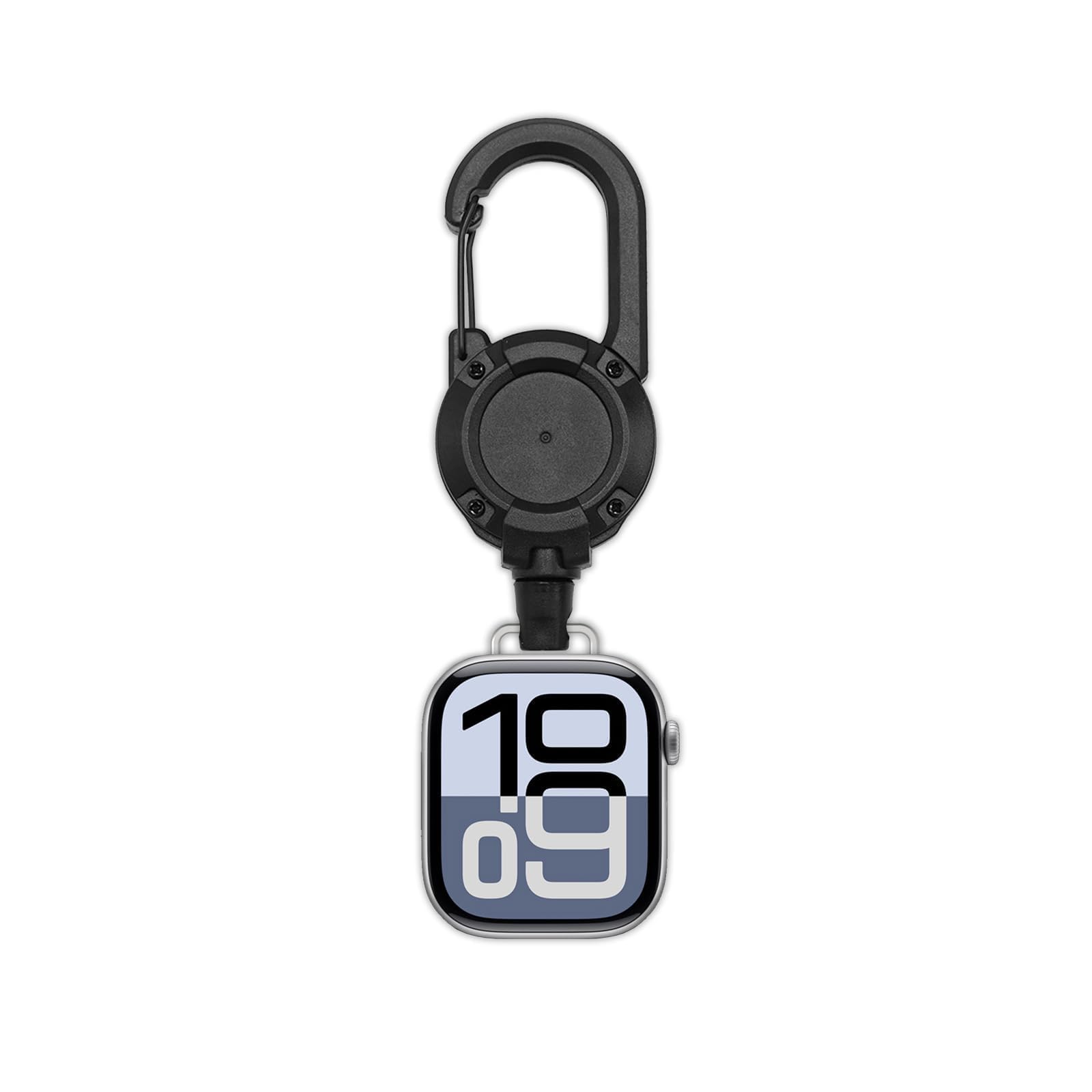 YwonShne Badge Holder Retractable Clip Compatible with Apple Watch 38mm 40mm 41mm 42mm 44mm 45mm 46mm 49mm,ID Card Name Holder/Keychain Badge Reels