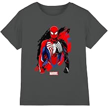 Marvel Boy's Spiderman Symbiote Unisex Kids T Shirt T-Shirt