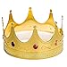 ifavor123 Gold Plastic Royal King Queen Crown (1 Piece)