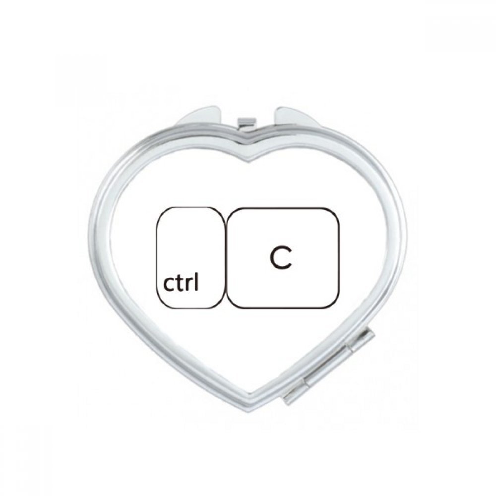 Miroir de poche mignon Ctrl X pour corriger le maquillage compact partout