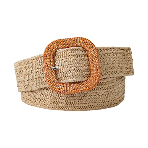 Ladies Bohemians Styles Waist Belt Girdle Colorful Buckle Braided Belt Summers Dress Women Seaside Waist Belt