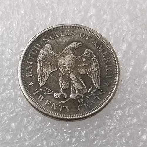 Amazon.com: VanSP Copy 1876 Liberty&Eagle America 20 Cent Coin