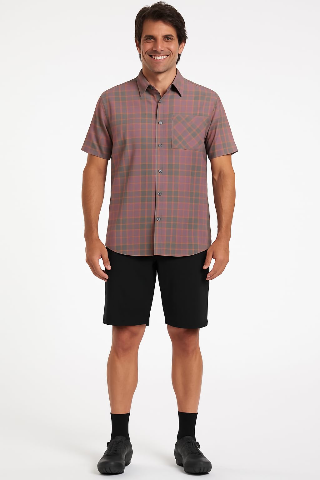 Club Ride Herren Casual Hemd mit Button-Down-Kragen