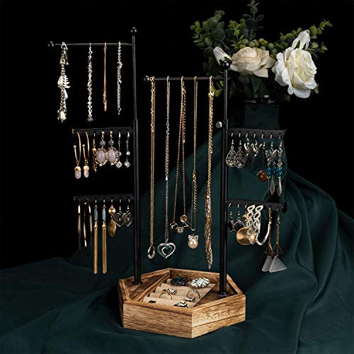 image for Emfogo Jewelry Organizer Stand - 6 Tier Jewelry Holder with Adjustable