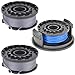 Produktbild Spares2go 3 x Schnurspulen und Abdeckung für Bosch Art 23 SL Art 26 SL Rasentrimmer